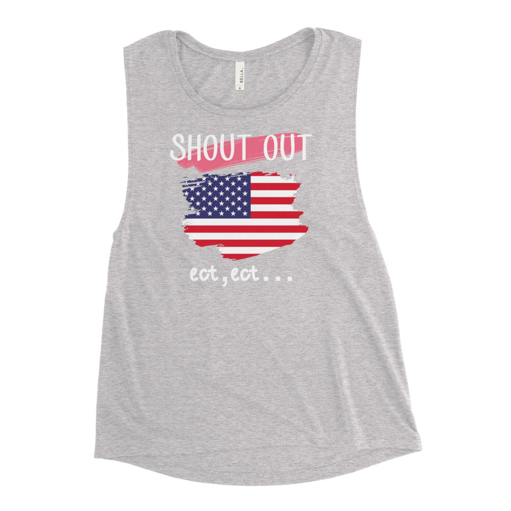 Shout Out USA Muscle Tank