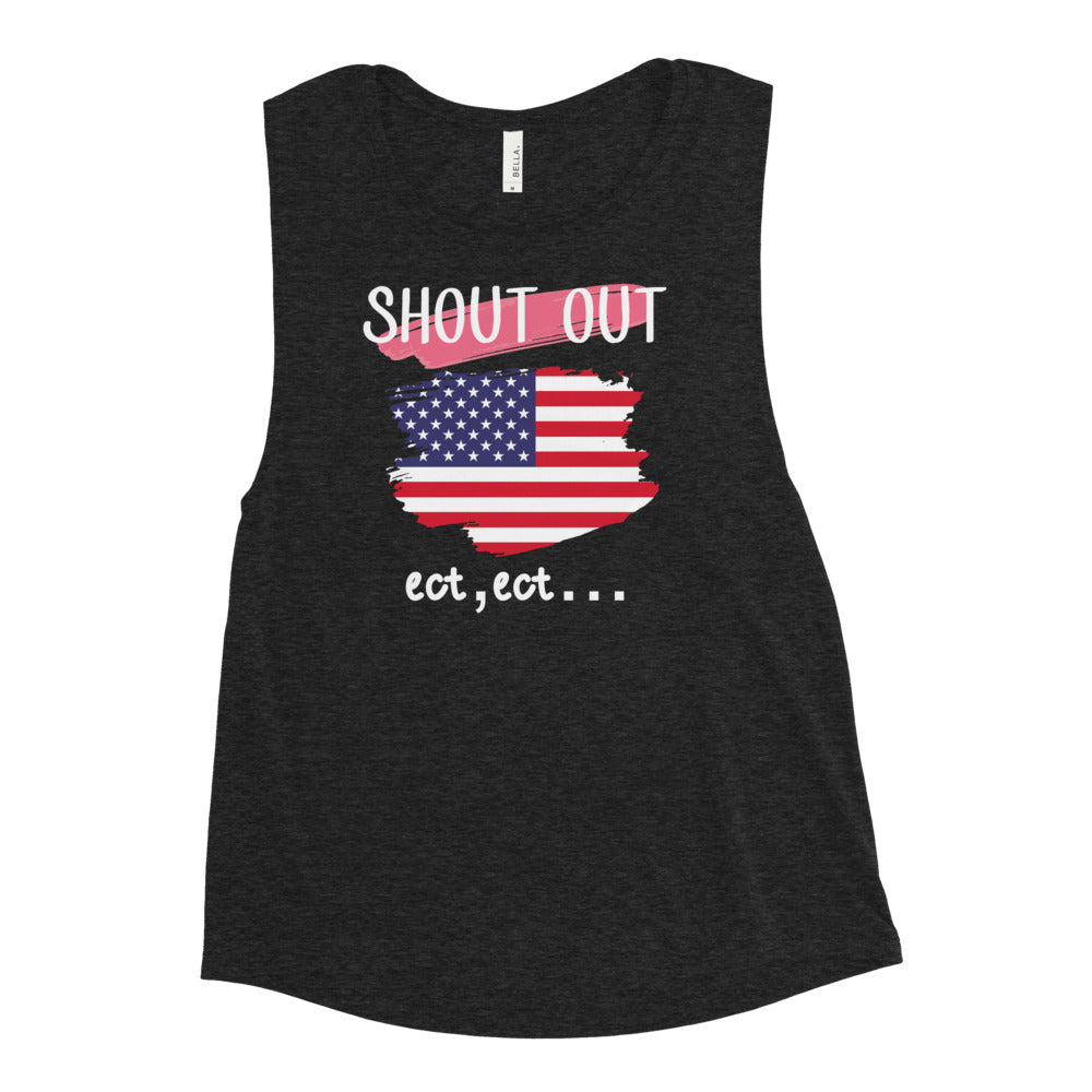 Shout Out USA Muscle Tank