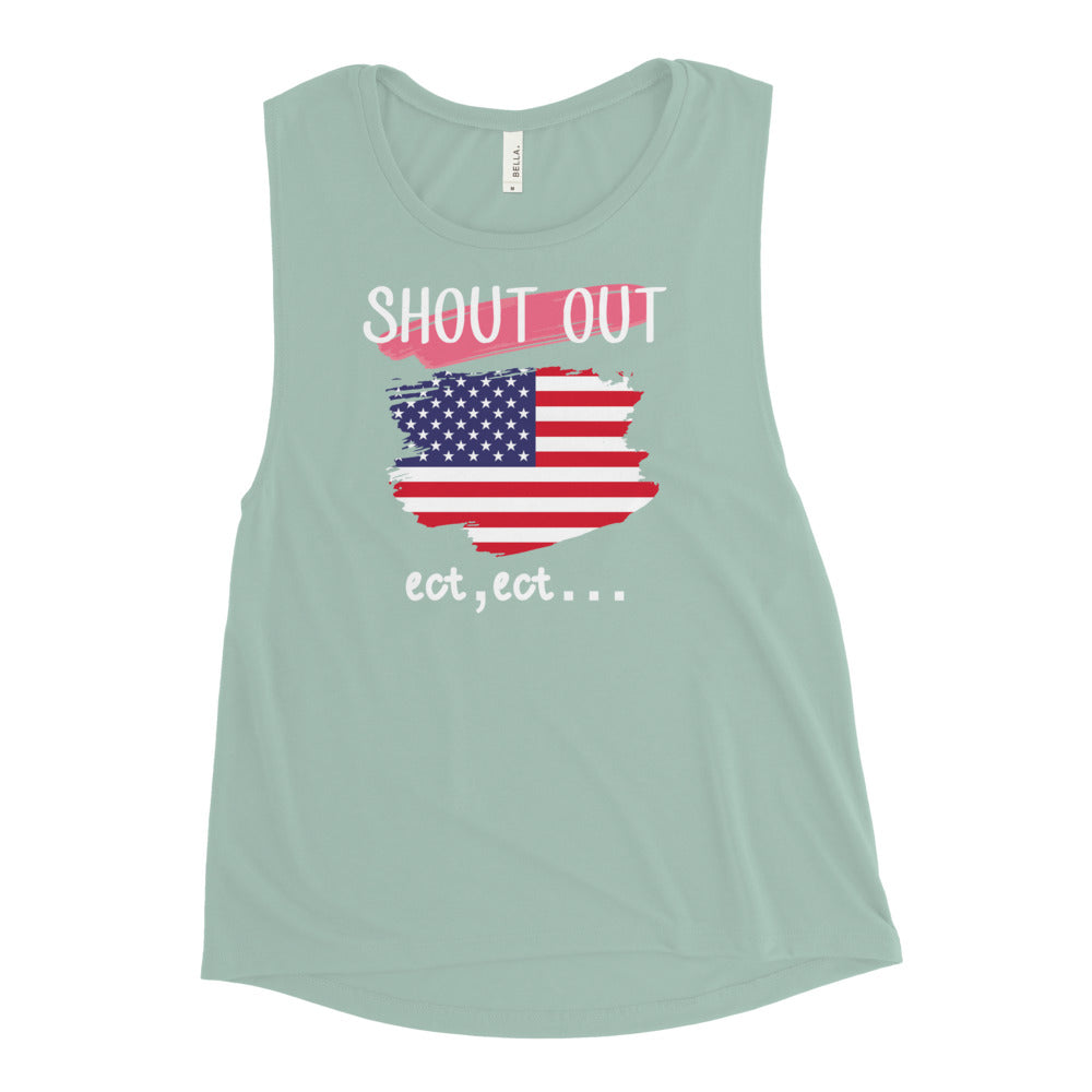 Shout Out USA Muscle Tank