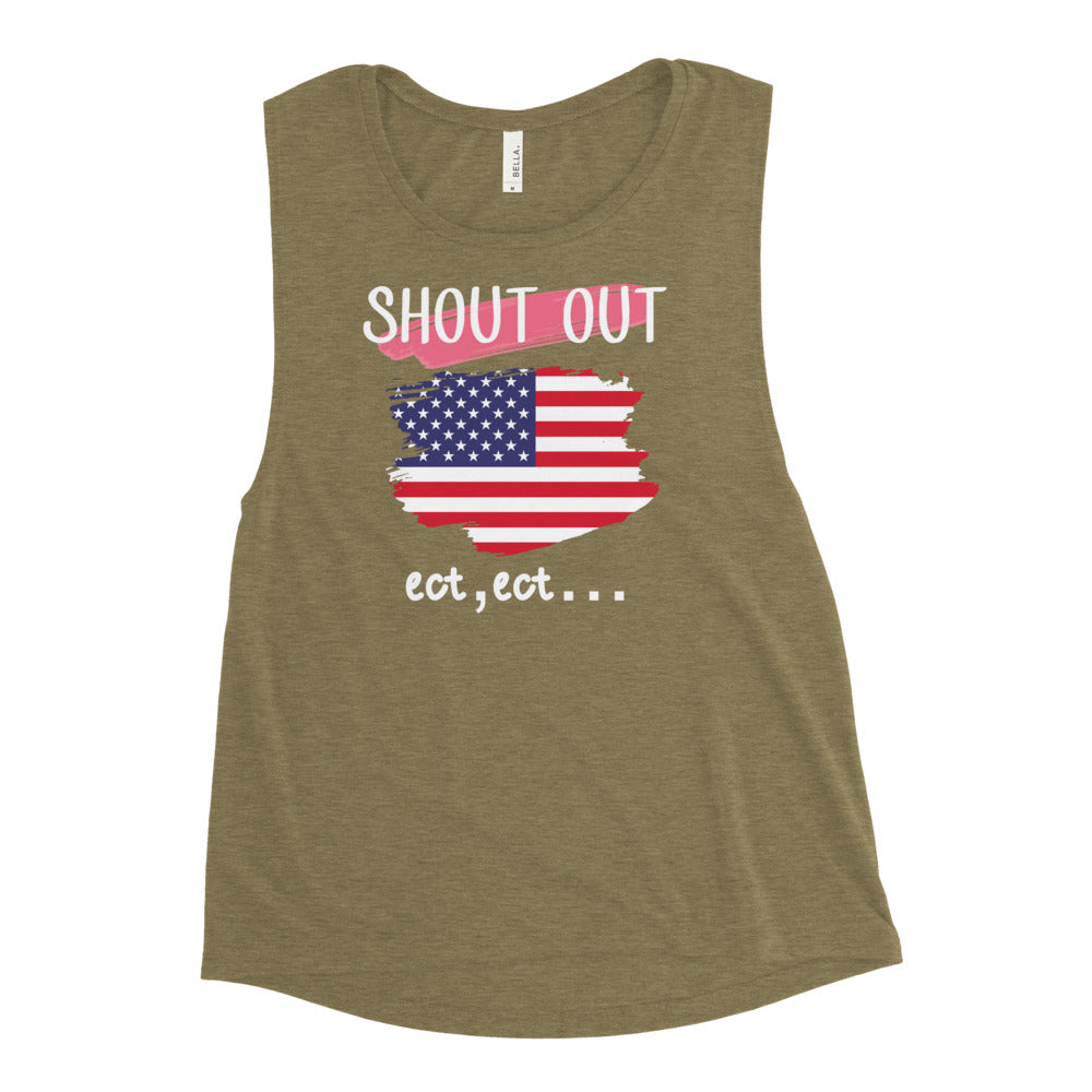 Shout Out USA Muscle Tank